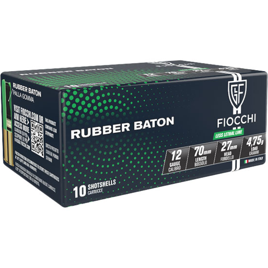 FIO 12GA RUBBER SLUG (BATON) 2.75